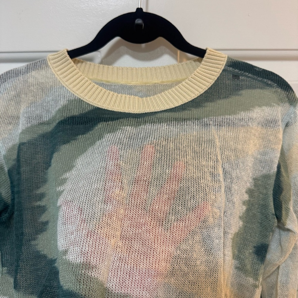 Missoni Sheer Knit Long Sleeves Sweater Linen Cotton Size 40 or US Size 4 - Picture 6 of 13